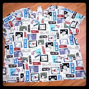 ❤❤Winter snow scrub top sz 3X❤❤
